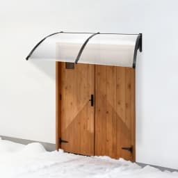 200x90cm Outdoor Canopy Heavy-duty Rainproof Door Canopy for Patio Yard Garden Doors and Windows Isolate Ultraviolet Rays