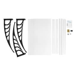 200x90cm Outdoor Canopy Heavy-duty Rainproof Door Canopy for Patio Yard Garden Doors and Windows Isolate Ultraviolet Rays