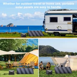 SOLARPLAY 200W 18V Solar Panel Kit Foldable Solar Panel Outdoor Rechargeable Solar Charger For Portable Camping Power Station