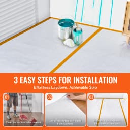 SucceBuy Carpet Protection Film, 39" x 100' Floor and Surface Shield, Easy to Cut Simple Installation, Fiber Fabric Car Mat