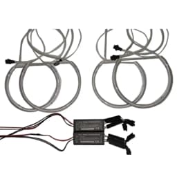 4X CFL Angel Eyes 131MM White DRL Ring Car Headlight Retrofit For BMW E36 3 E38 7 E39 5 E46 3 1990-2005