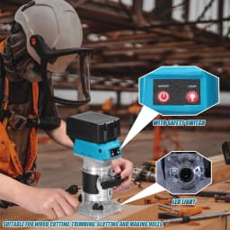 Woodworking Electric Trimmer Brushless Trimming Machine Wood Router Milling Engraving Slotting Machine For Makita 18V Battery