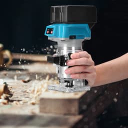 Woodworking Electric Trimmer Brushless Trimming Machine Wood Router Milling Engraving Slotting Machine For Makita 18V Battery