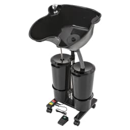 Adjustable Salon Hair Shampoo Basin with 2 Buckets Portable Removable Shampoo Tank Hairdressing Tools