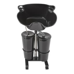 Adjustable Salon Hair Shampoo Basin with 2 Buckets Portable Removable Shampoo Tank Hairdressing Tools