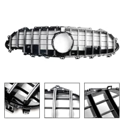 Chrome Front Bumper Grille Grill Fit for Mercedes CLS C257 W257 Coupe 2018-2024