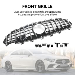 Chrome Front Bumper Grille Grill Fit for Mercedes CLS C257 W257 Coupe 2018-2024