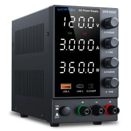 Wanptek Laboratory Power Supply 30V 5A 30V 10A 60V 5A 120V 3A with OCP Four Knobs Coarse Fine Adjustment DC Power Supply