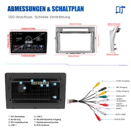 ESSGOO 9" Touchscreen Display Apple CarPlay For Toyota Corolla Verso 03-09 Car Stereo Radio Android 13 GPS Navigation Wifi FM BT