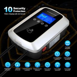 Kolanky EV Charger 32A 7.2KW Electric Vehicle Car Charger EVSE Wallbox 11KW 22KW 3P Type2 Cable IEC62196-2 Socket APP Control