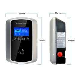 Kolanky EV Charger 32A 7.2KW Electric Vehicle Car Charger EVSE Wallbox 11KW 22KW 3P Type2 Cable IEC62196-2 Socket APP Control