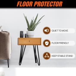 4/8/10/12/14/16/28/34IN 4 X Hairpin Table Hair Pin Legs Set with FREE Feet Protector & Screws for Furniture Bench Desk