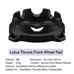 ThinkRider Bike Trainer Front Wheel Block, Suitable for 700C, 26/27.5/29 inch wheelsets Stabilize Bike Trainer Support