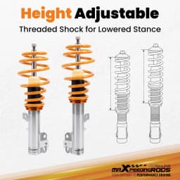 Coilovers For Ford Fiesta VII MK6 VI JA8 Shock Absorbers Shock Lowering Suspension Coil Spring Kit for Ford Fiesta MK7