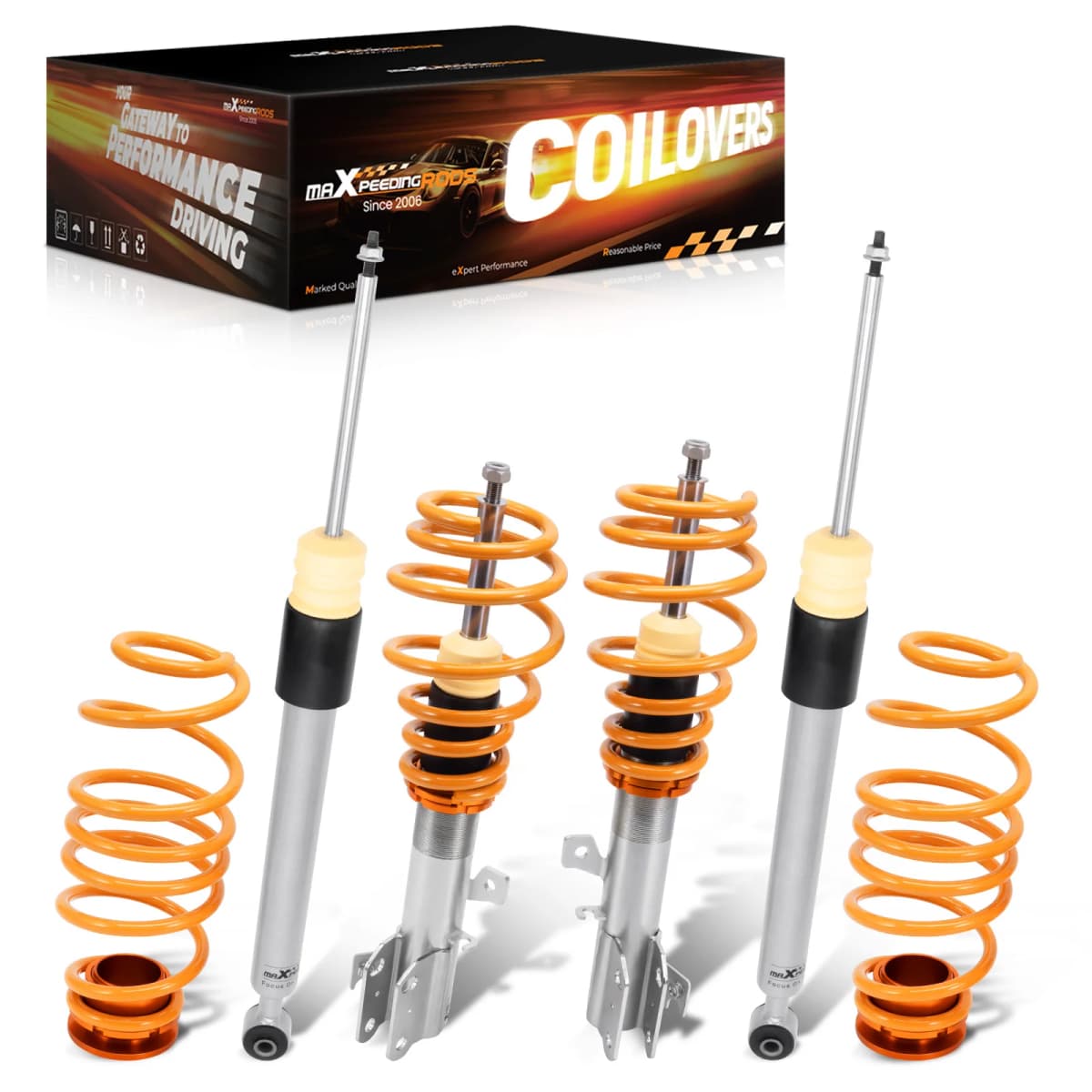 Coilovers For Ford Fiesta VII MK6 VI JA8 Shock Absorbers Shock Lowering Suspension Coil Spring Kit for Ford Fiesta MK7