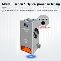 LASER TREE K60 60W Optical Power Laser Module Adjustable 20W/40W Power For CNC Laser Engraver Cutting Woodworking DIY Tools