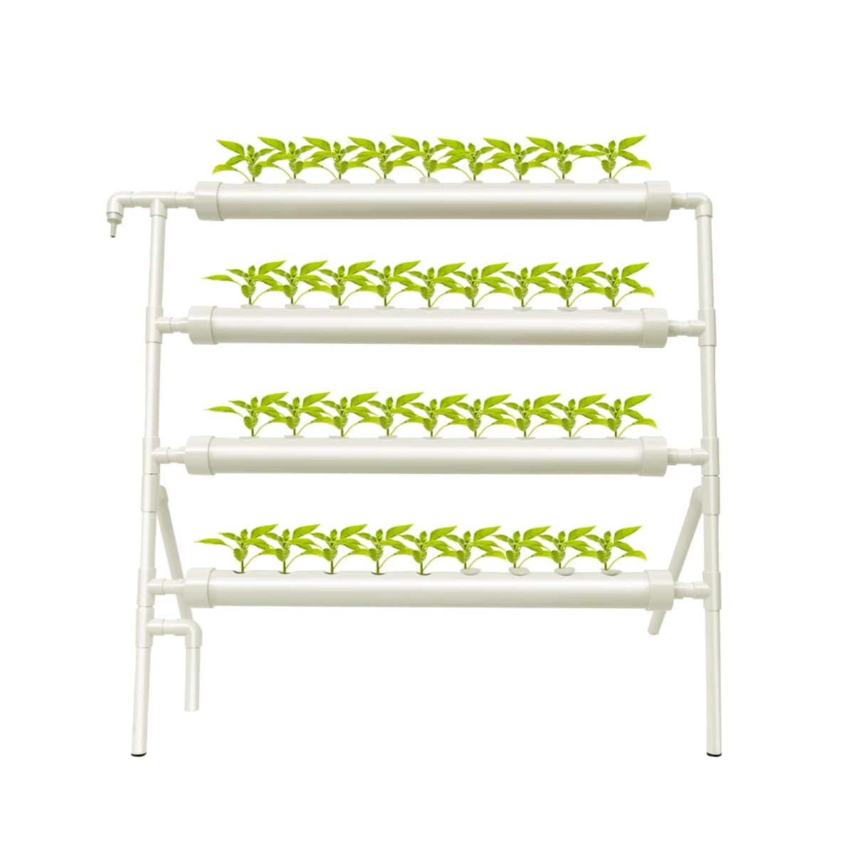 Single-Sided 36-Hole Soilless Cultivation Frame Wear Resistance Grow Kit Large Capacity Leak-free for Home/Garden