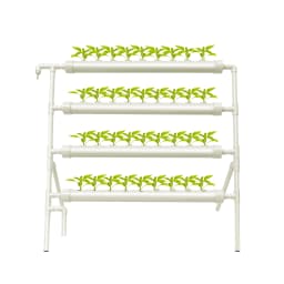 Single-Sided 36-Hole Soilless Cultivation Frame Wear Resistance Grow Kit Large Capacity Leak-free for Home/Garden