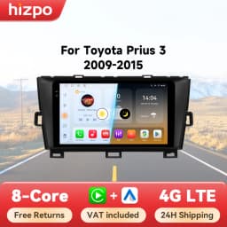 Hizpo 8 Core Android 14 Car Radio For Toyota Prius 3 2009 - 2015 Multimedia Video Player Navigation Stereo GPS Carplay 4G WIFI