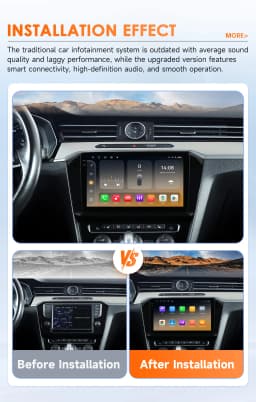 Hizpo AI Voice Radio For VW Volkswagen Passat B8 2015-2020 Car Multimedia GPS 2din Autoradio Wireless CarPlay Android Auto Navi