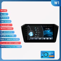 Hizpo AI Voice Radio For VW Volkswagen Passat B8 2015-2020 Car Multimedia GPS 2din Autoradio Wireless CarPlay Android Auto Navi