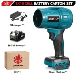ONEVAN 350M/S Brushless Electric Turbo Fan Blower 3500W Cordless Jet Fan Snow Leaf Dust Air Blowing Tool For Makita Battery Pin