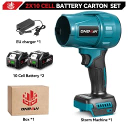 ONEVAN 350M/S Brushless Electric Turbo Fan Blower 3500W Cordless Jet Fan Snow Leaf Dust Air Blowing Tool For Makita Battery Pin