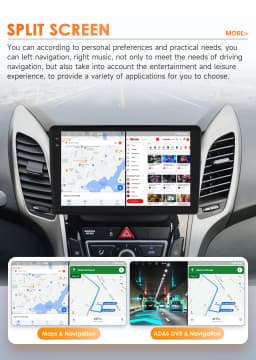 Hizpo Android 14 Car Radio For Hyundai i30 Grand Elantra Grant 2011 2012 2013 2014 2015 2016 2017 Carplay Multimidia Video GPS