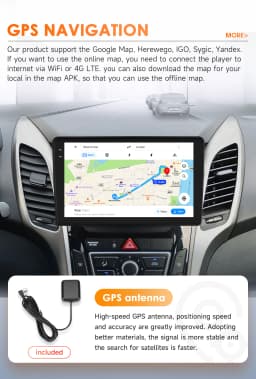 Hizpo Android 14 Car Radio For Hyundai i30 Grand Elantra Grant 2011 2012 2013 2014 2015 2016 2017 Carplay Multimidia Video GPS