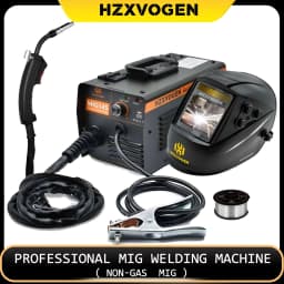 HZXVOGEN MIG 145A Non-Gas Semi-automatic Welding Machine With Flux Core Wire For Gasless Iron Soldering Portable MIG Welder