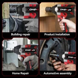 ONEVAN 1/2 Inch 1800N.M Brushless Electric Impact Wrench Cordless Screwdriver Gun Car Repair Power Tool For Makita Battery Pin