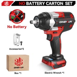 ONEVAN 1/2 Inch 1800N.M Brushless Electric Impact Wrench Cordless Screwdriver Gun Car Repair Power Tool For Makita Battery Pin
