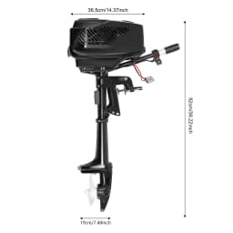 HANGKAI Electric Outboard Motor 48V 1200W Boat Accessories Marine Long /Short Shaft
