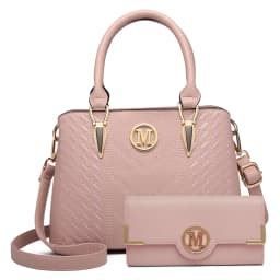 Miss Lulu WOMEN'S handbag Medium WOMEN'S Shopper Set Elegant PU leather handbag Ideal for Everyday Work