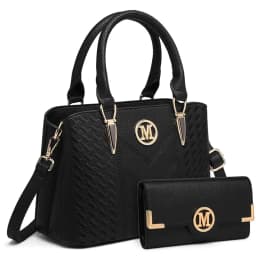 Miss Lulu WOMEN'S handbag Medium WOMEN'S Shopper Set Elegant PU leather handbag Ideal for Everyday Work