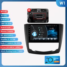 9" Hizpo 2Din Android14 Car Radio for Renault Kadjar 2015 - 2019 DSP RDS GPS Navigation Auto 4G BT CarPlay UIS7862 Multimedia