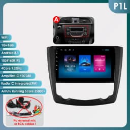 9" Hizpo 2Din Android14 Car Radio for Renault Kadjar 2015 - 2019 DSP RDS GPS Navigation Auto 4G BT CarPlay UIS7862 Multimedia