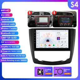 9" Hizpo 2Din Android14 Car Radio for Renault Kadjar 2015 - 2019 DSP RDS GPS Navigation Auto 4G BT CarPlay UIS7862 Multimedia