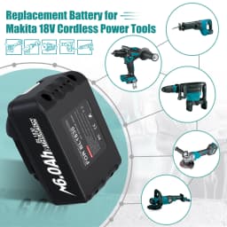 Rechargeable 18V 6Ah Lithium Battery for Makita Compatible with BL1830 BL1840 BL1850 BL1890 Replacement Battery for Power Tools