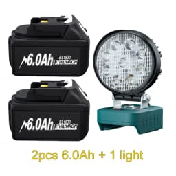 Rechargeable 18V 6Ah Lithium Battery for Makita Compatible with BL1830 BL1840 BL1850 BL1890 Replacement Battery for Power Tools