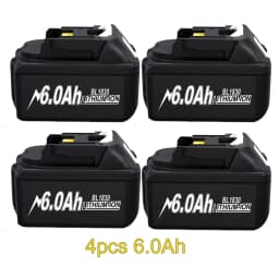 Rechargeable 18V 6Ah Lithium Battery for Makita Compatible with BL1830 BL1840 BL1850 BL1890 Replacement Battery for Power Tools