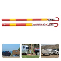 3-Ton Towing Poles Shock Absorbed Tow Bar 3000kg Rigid Trailer Bar Iron Car Tow Bar Towing Assistance Tool for Trailer Rescue