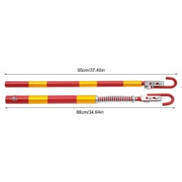 3-Ton Towing Poles Shock Absorbed Tow Bar 3000kg Rigid Trailer Bar Iron Car Tow Bar Towing Assistance Tool for Trailer Rescue