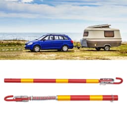3-Ton Towing Poles Shock Absorbed Tow Bar 3000kg Rigid Trailer Bar Iron Car Tow Bar Towing Assistance Tool for Trailer Rescue
