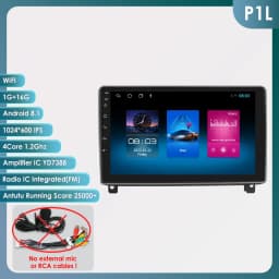 Hizpo 2Din Android13 Car Radio for Peugeot 407 CC SW 2004 - 2011 Wireless Android Auto CarPlay GPS RDS DSP 4G BT SWC UI8581