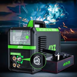 AIXZ 200 Amps 5 in 1 Aluminum Welding Machine AIT200P AC DC Pulse HF TIG Welder IGBT Inverter Hot Start Arc Force Anti-Stick 2T/4T Multifunction Home DIY Welders for Stainless Steels Aluminum Copper
