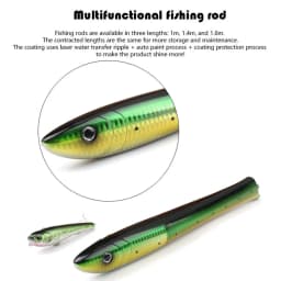 Pen Fishing Pole 55.1 Inch Mini Pocket Fishing Rod Travel Fishing Rod Set Telescopic Fishing Rod Spinning Reel Combo Kit
