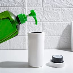 Divided Bottle Squeeze Type Soap Dispenser Hand Soap Bottle Essential Oil Lotion Dispensing Bottle Black White