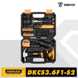 DEKO DKCS3.6O1 3.6V Keyless Chuck Portable Electric Screwdriver for Home DIY Charging Battery Cordless Woodworking Tools