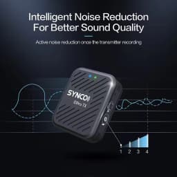 Synco G1(A1) Pro Wireless Lavalier Microphone Professional Lapel Mic with Charging Case for Camera Smartphone TikTok YouTuber